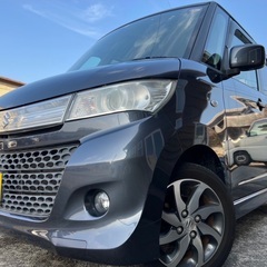 Bluetoothナビ付き☆月々9千円〜分割払い可❗️ 車検2年付き！【名義変更代込み】大人気☆スズキ パレットSW☆Bluetoothナビ付き☆走行中DVD見れます☆ETC付き☆スライドドア☆ドラレコ☆スマートキー☆フルオートエアコン☆純正アルミ☆事故修復歴無し☆そのまま乗って帰れます‼️の画像