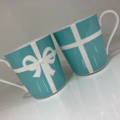 🎀マグカップペア🎀TIFFANY&Co./ティファニー🎀ブルーリボン🎀No.476🎀の画像