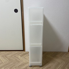 MUJI ポリプロピレンストッカーキャスター付き   