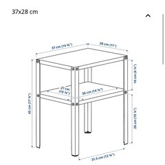 IKEA サイドテーブル クナレヴィークの画像