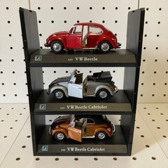 フォルクスワーゲン　ミニカー1/43VWBeetIe/3種set...