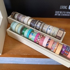 マスキングテープ専用ケース・シャビー加工・A4入りますの画像