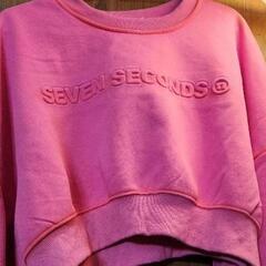 裏起毛　ショート丈トレーナー　フリーサイズの画像