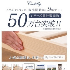 セミダブルすのこフレーム五ヶ月使用の画像