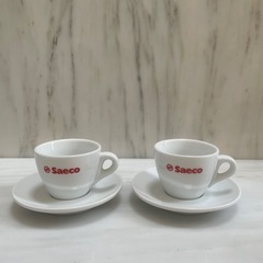 saeco デミタスカップ&ソーサー2客