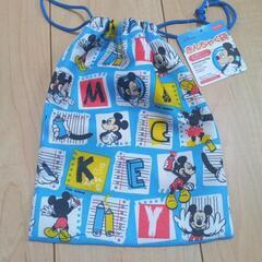 男の子　入園入学準備に　新品　巾着袋　ループタオル　の画像