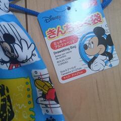 男の子　入園入学準備に　新品　巾着袋　ループタオル　の画像