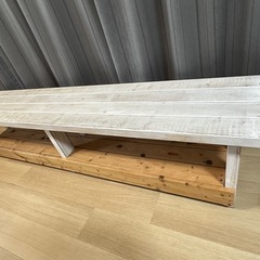 木製ベンチ（長椅子）の画像