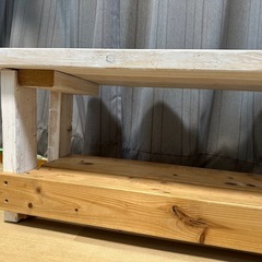 木製ベンチ（長椅子）の画像