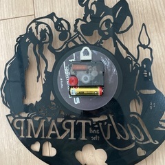 ディズニー　時計　レコード　わんわん物語の画像