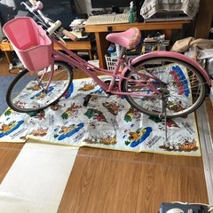 美品　24インチ子供用自転車　　桃色