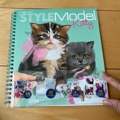 STYLE Model Kitty ぬり絵　シール　ねこ　cat...