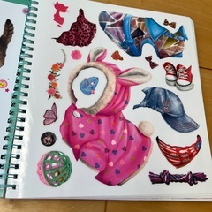 STYLE Model Kitty ぬり絵　シール　ねこ　cat Stickerの画像