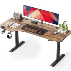 【不具合無し】電動式昇降 PCデスク パソコンデスク 机 