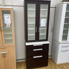 【ドリーム川西店御来店限定】ニトリ/2枚扉食器棚/クリーニング済...