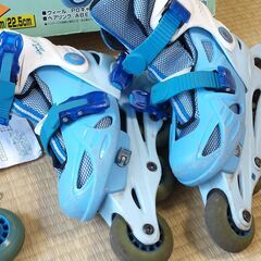 イージーインライン Mサイズ インラインスケートセット 子供用19.5cm～22.5cm 説明書・保護具付きの画像