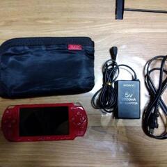 SONY PSP-2000 ディープ・レッド 対策前基板 中古本体