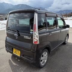 スバル、ステラcustom、4WD 、ブラック、車検ありの画像