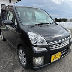 スバル、ステラcustom、4WD 、ブラック、車検あり