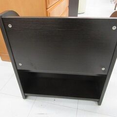 マガジンラック ブックスタンド 幅55×奥行29×高さ59.5cm ダークブラウン 雑誌 パンフレット 収納家具 苫小牧西店の画像