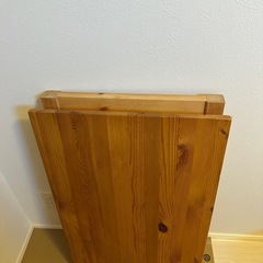 無印良品★折り畳み天然木テーブルの画像