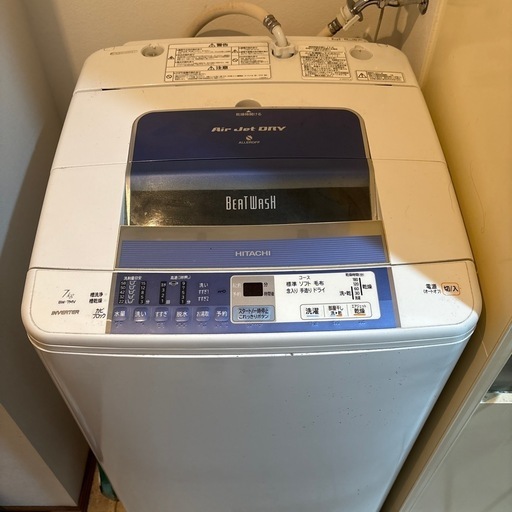 HITACHI 洗濯機　型番BW-7MV 7kg 2011年製