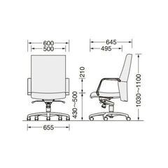 ４月23日まで限定価格【中古】LION　NO.536S　オフィスチェア　4脚セット