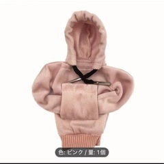 新品未使用✨️ベロア風 フード付きシフトノブカバー ライトピンク