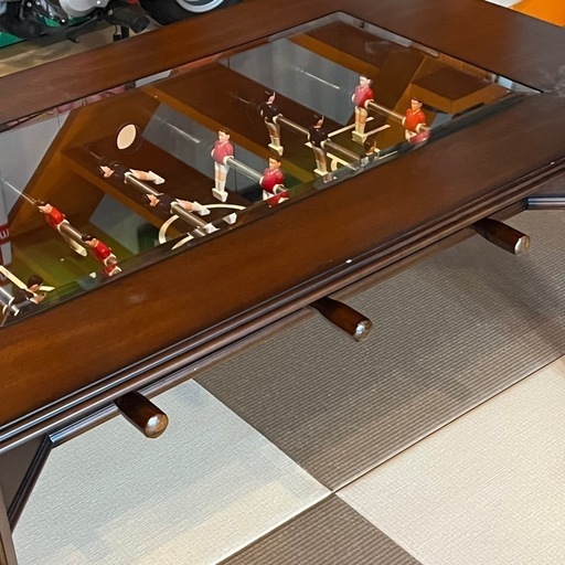 家具調テーブルサッカー　しっかり遊べます