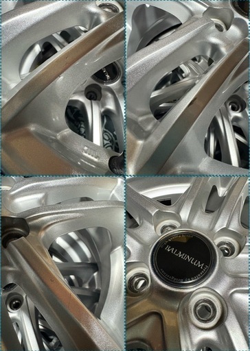 「商談中」㉑155/65R14 新品ブリヂストンタイヤと中古ホイールとナット付
