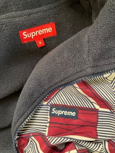 【希少品】SUPREME シュプリーム　ジャケット　フリース　総柄　ボックスロゴ S 