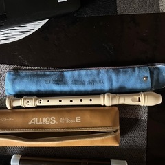 リコーダーと縦笛の画像