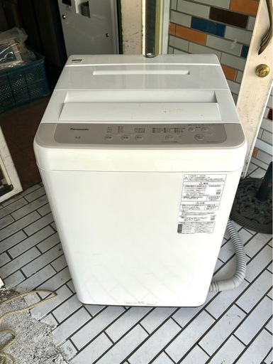 2022年製 Panasonic 全自動電気洗濯機 NA-F60B15 生活家電 パナソニック 洗濯機 6.0kg 最短引き取り可能日入れてメッセージください