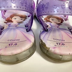 光るサンダル17cm プリンセスソフィアの画像