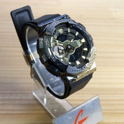 ［最終］［新品未使用］CASIO G-SHOCK GM-114GEM-1A9JR ブラック/ゴールド アナログ/デジタル 40周年記念限定モデル