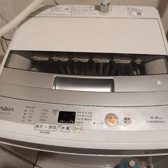 全自動洗濯機  AQW-S45Eの画像