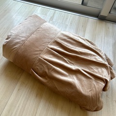 ベルベット素材のエステ用ベッドカバー（ライトブラウン）の画像