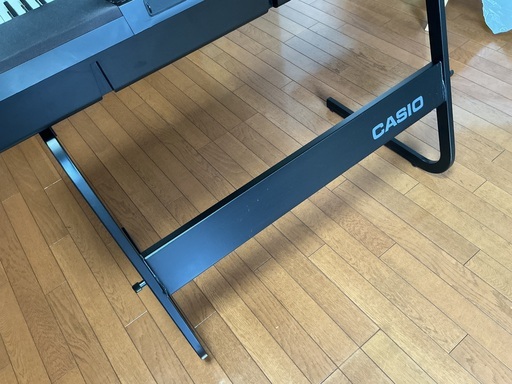 CASIO(カシオ) 76鍵盤 電子キーボード WK-245  純正スタンド、純正足踏みペダル付き
