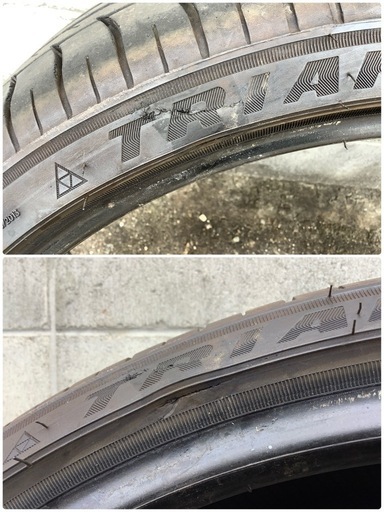 値下げしました❗️2023年製バリ山❗️トライアングルSPEORTEX TSH11 235/35ZR19 ２本　１本訳アリ?