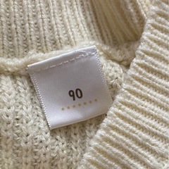 【90】白ニット　の画像