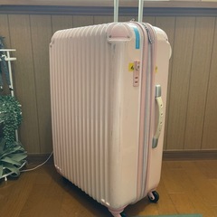 ピンク リブデザイン キャリーケース
