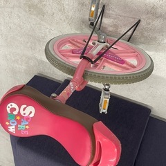 一輪車　無料　ピンクの画像