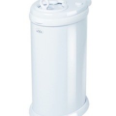 【美品】ubbi おむつ処理ポット ホワイト　おむつペール　ごみ...