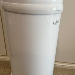 【美品】ubbi おむつ処理ポット ホワイト　おむつペール　ごみ箱　防臭の画像