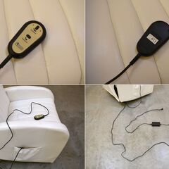 ≪zyt1958ジ≫ 美品 ビューティガレージ 電動ネイルチェア PORTE/ポルテ ホワイト 電動リクライニングソファ/サロンチェア/1人掛けソファ/西海岸/ホットロッド/アメ車/中古家具/宮城県仙台市 70219-14の画像
