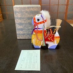 【美品】チャグチャグ馬コ　岩手県民芸品　白馬　伝統工芸品　郷土玩...