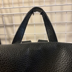 Calvin Klein レザー バックパック ブラックの画像