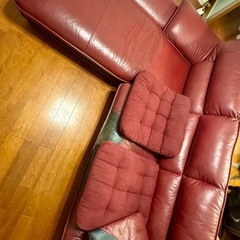 ニトリ　ハイバックコーナーソファの画像