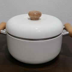 富士ホーロー 両手鍋 20cm