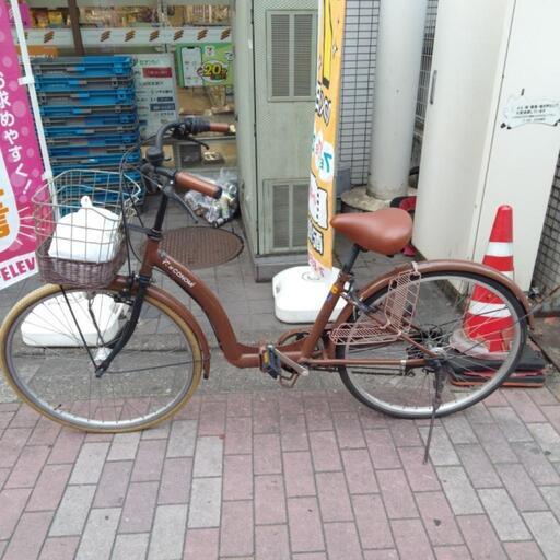 お洒落自転車③　6段変速　LED自動ライト